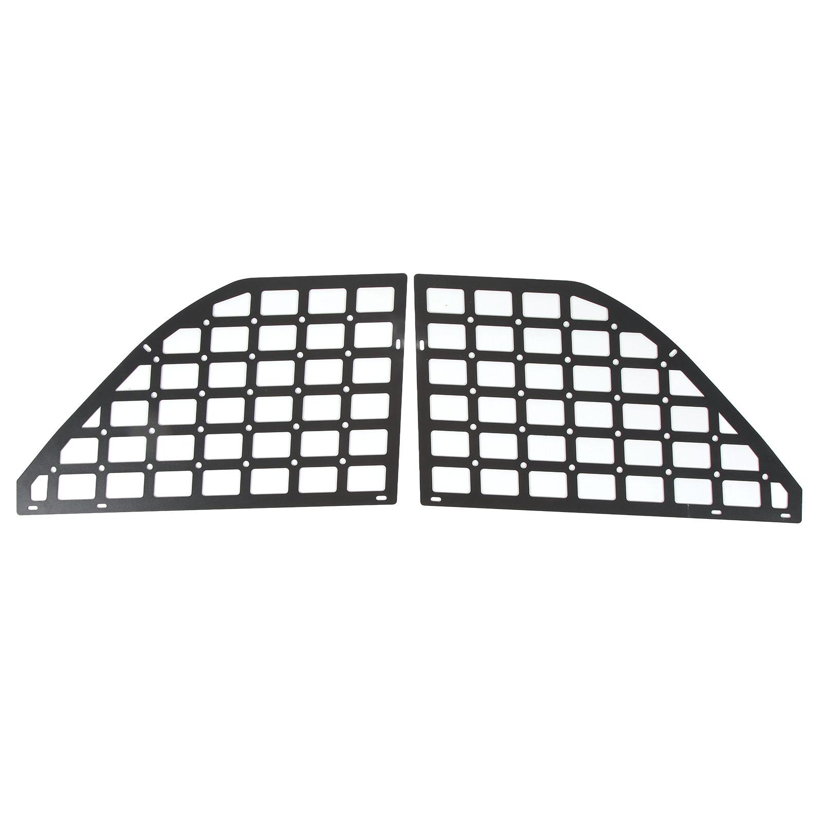 

1 Pair Rear Window Storage Panel Black Steel Interior Luggage Organizer Shelf Cargo Rack Replacement for Ford Bronco