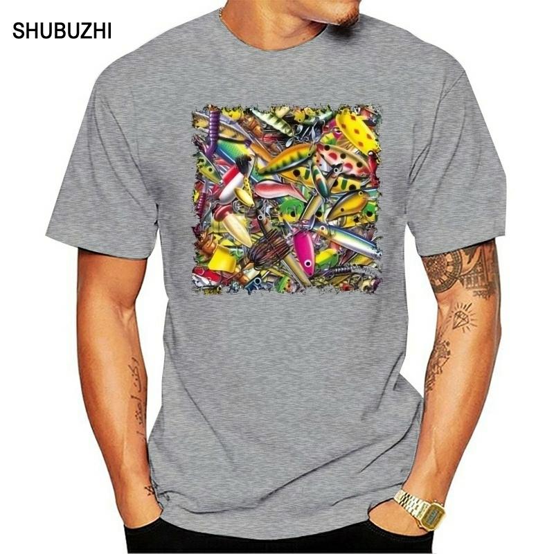 

Fish Fly Fishing Lures Womens Novelty TShirt men cotton tshirt summer brand teeshirt euro size 4XL