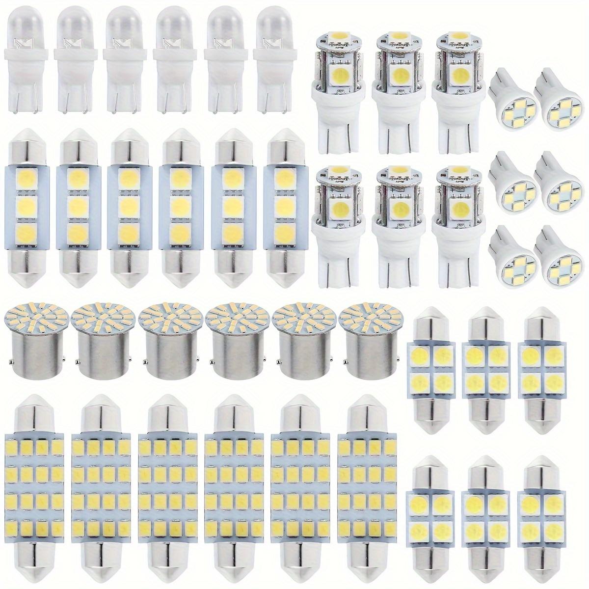 

42PCS White Interior Light Bulbs T10 6000K Replacement LED Light Dome License Plate Reading Light Car Truck RV ATV