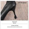 2025 Spring & Autumn Flight Attendant Stiletto Heels: Soft Leather, Versatile, Pointed, Professional Work Shoes