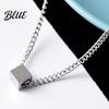 Chic Geometric Design Necklace Pendant for Men Cube Quality