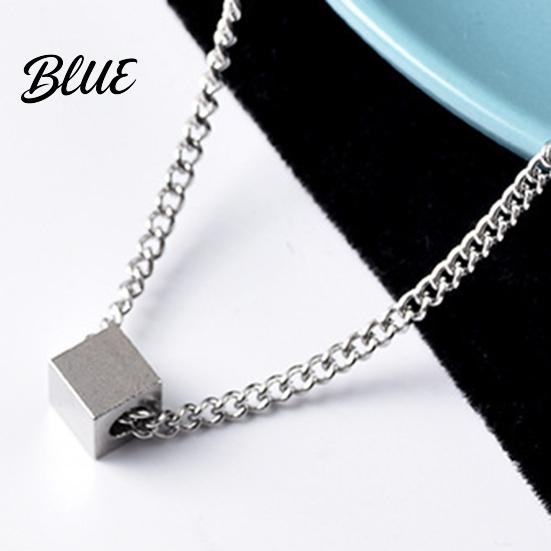 Chic Geometric Design Necklace Pendant for Men Cube Quality
