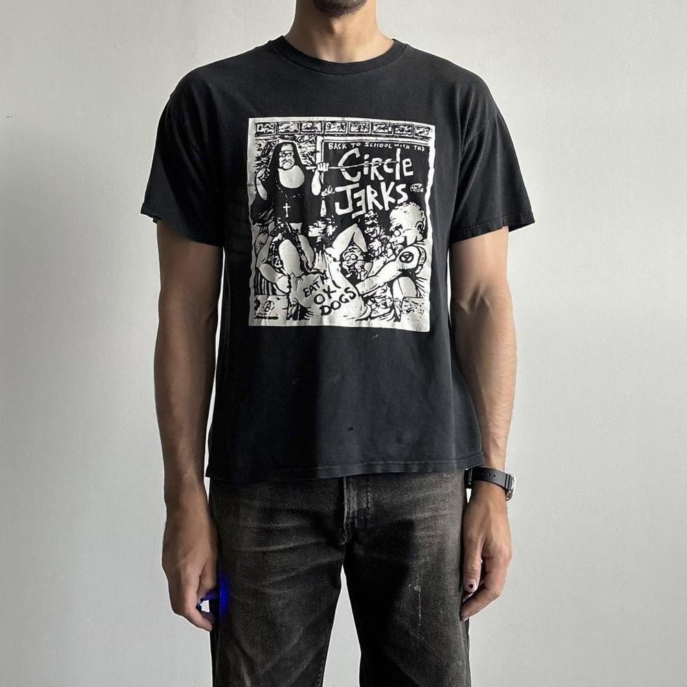 

Reprint Circle Jerks band Short Sleeve Unisex T shirt classic style NH20195 Unisex T-Shirt L