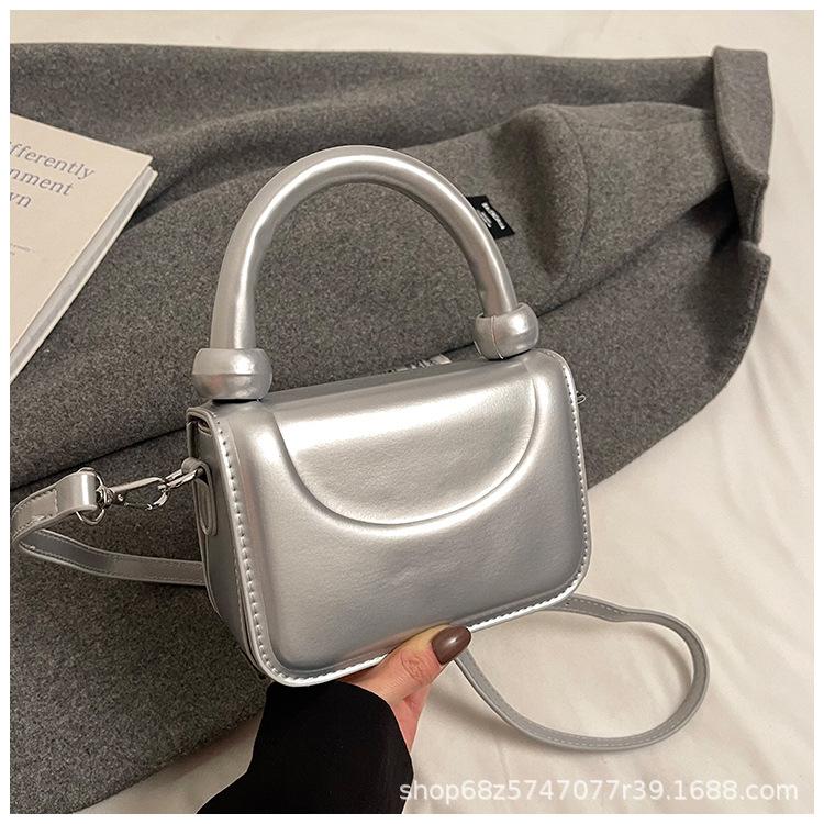 Premium texture small bag women's 2025 summer new versatile chain messenger bag fashionable portable shoulder small square bag