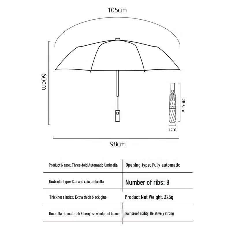Automatic UV Protection Folding Umbrella