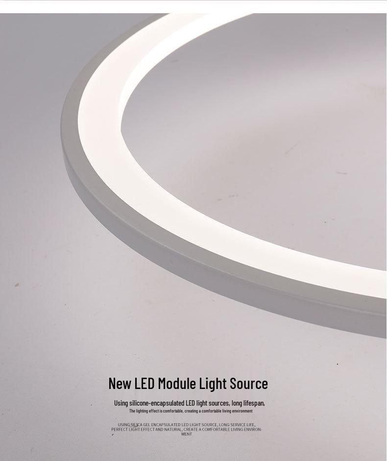 Irregular Shape LED Ceiling Light: Creative Round Fixture for Bedroom & Living Room