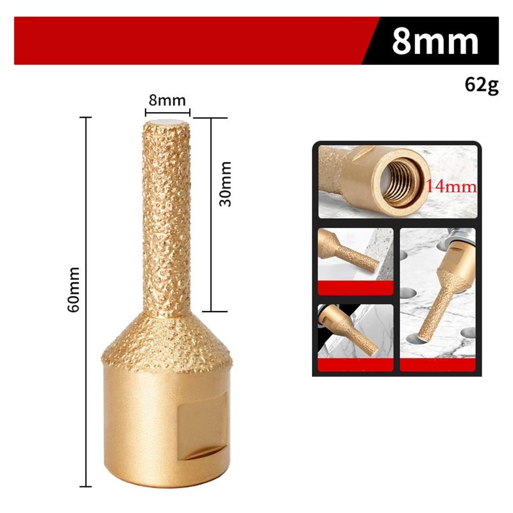 For Tile Installation 6-16mm Angle Grinder Bit Marble Drilling Tool Quick Drilling Performance Multiple Size Options