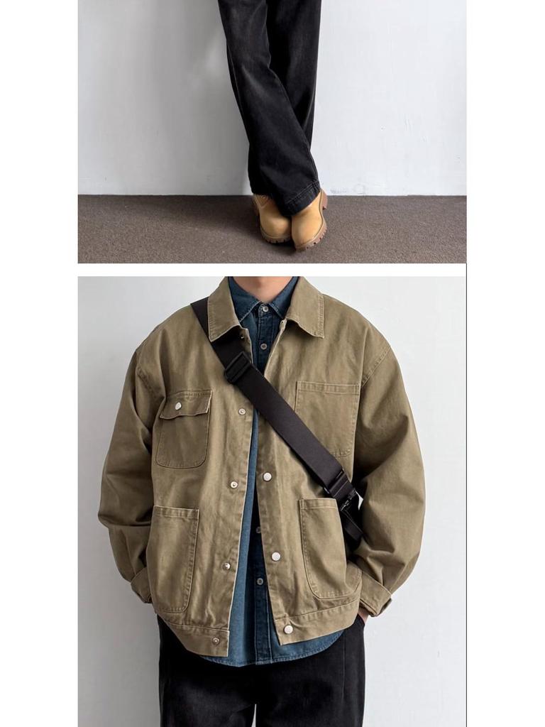 Unisex Japanese Retro Multi-Pocket Lapel Jacket - New Spring Arrival