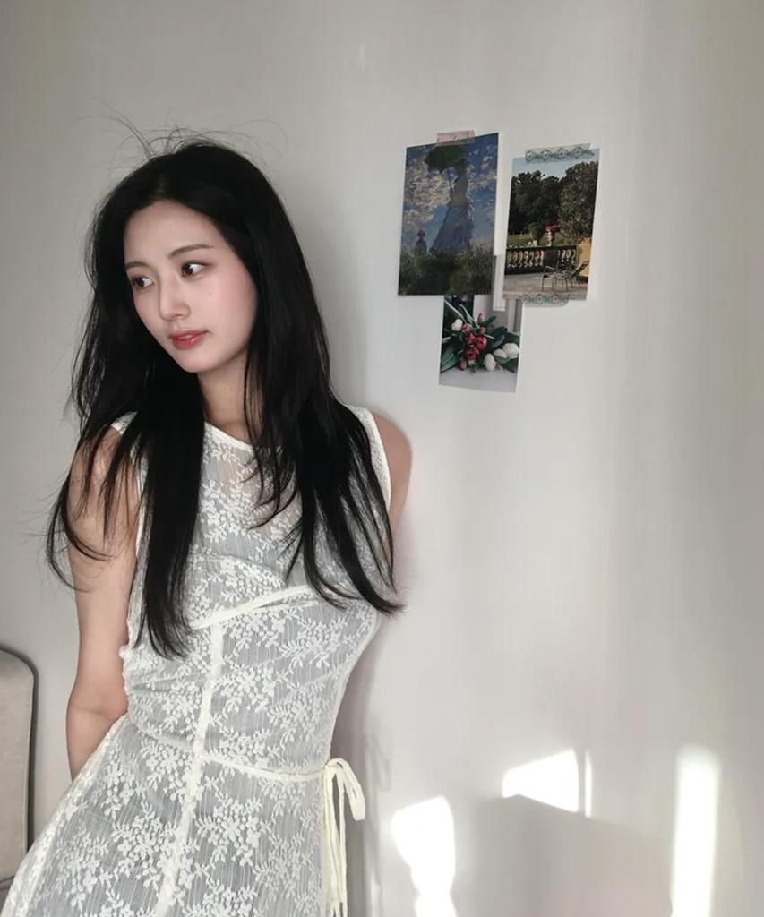 MIXXO Lace Layered Long Dress_Miwowg301G