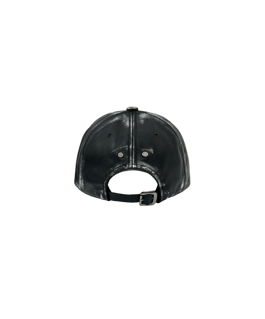UNGIMMICK Buffed Nappa Leather Cap (Black / Lambskin)