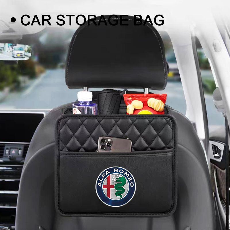 Multifunkční úložná taška do auta Kapsa na zadní stranu sedadla Závěsná Pro Alfa Romeo 147 159 Giulietta Giulia Mito Spider Alpha Opěrka hlavy