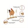 Chicken Swing Toy, Wooden Perch Stand For, Large Perch Ladder For Poultry, Chickens, Parrots, Pet Entertainment Toy