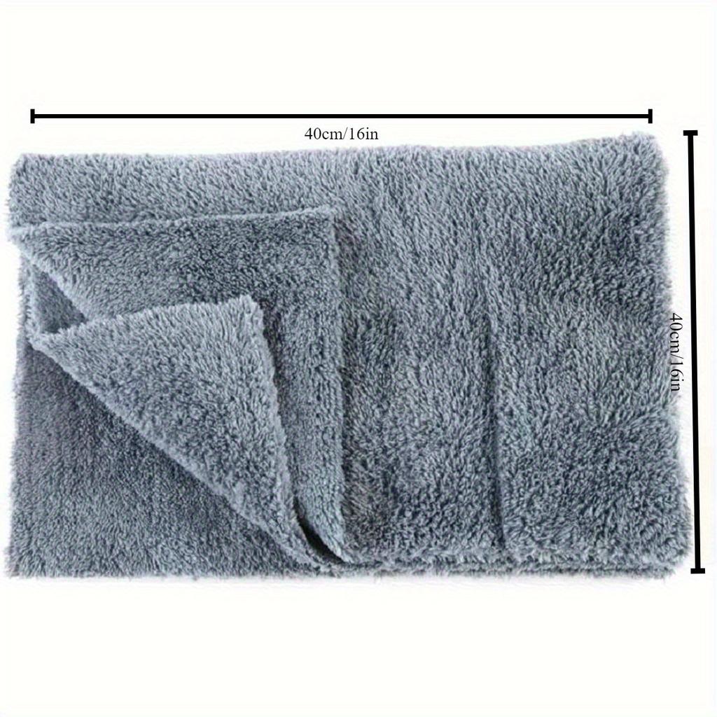 1/2/3/6Pcs 16Inch X 16Inch 400Gsm Edgeless Microfiber Car Towels Ultra Soft Auto Detailing Wash Drying Polishing Cloth