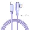 120W Super Fast Charging Cord Type C To Type C 90 Degree Elbow Cable 0.25/1/1.5/2M Length Usb C Quick Charge Phone Cables