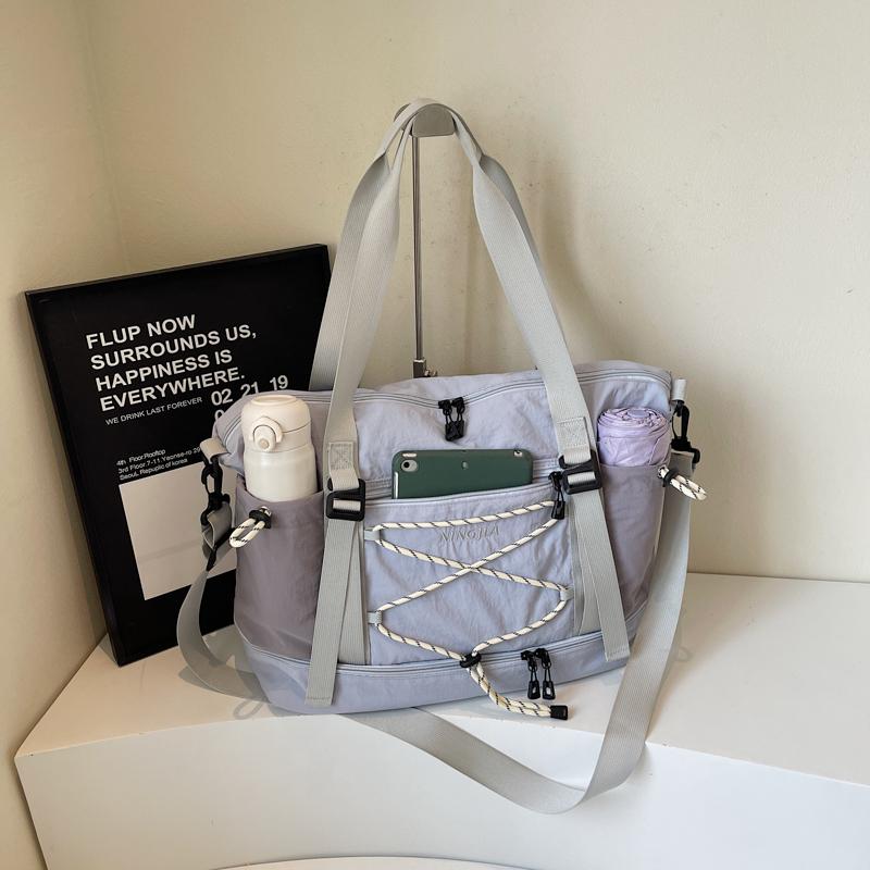 Short-Distance Travel Bag Dry Wet Separation Large Capacity Fitness Bag Luggage Bag Student Sports Shoulder Crossbody Bag with Separation Shoes Bags