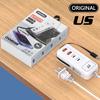 Universal Charging Strip: 4-Port USB Fast Charger for Xiaomi, Apple, Android, Huawei Devices