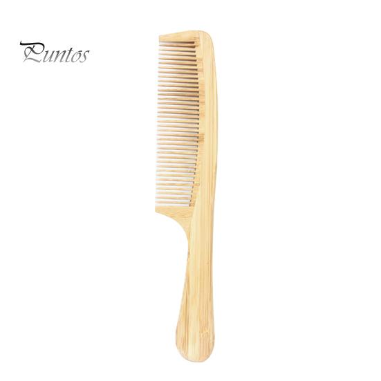 

Натуральный бамбуковый гребень для волос с широкими зубьями для женщин и мужчин, антистатическая афро-вилочная расческа, распутывающая щетка для вьющихся прямых влажных сухих волос, предотвращает ломкость D