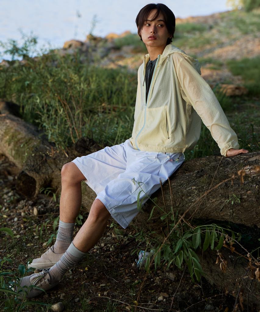 Keuleogsi Summer Ripstop Bermuda Shorts Cloud White