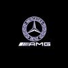 FSI1  2PCS Car Door LED Welcome Light For Mercedes Benz AMG W221 V-Class W639 Viano Sprinter Auto Badge Laser Projector Lamp Decor