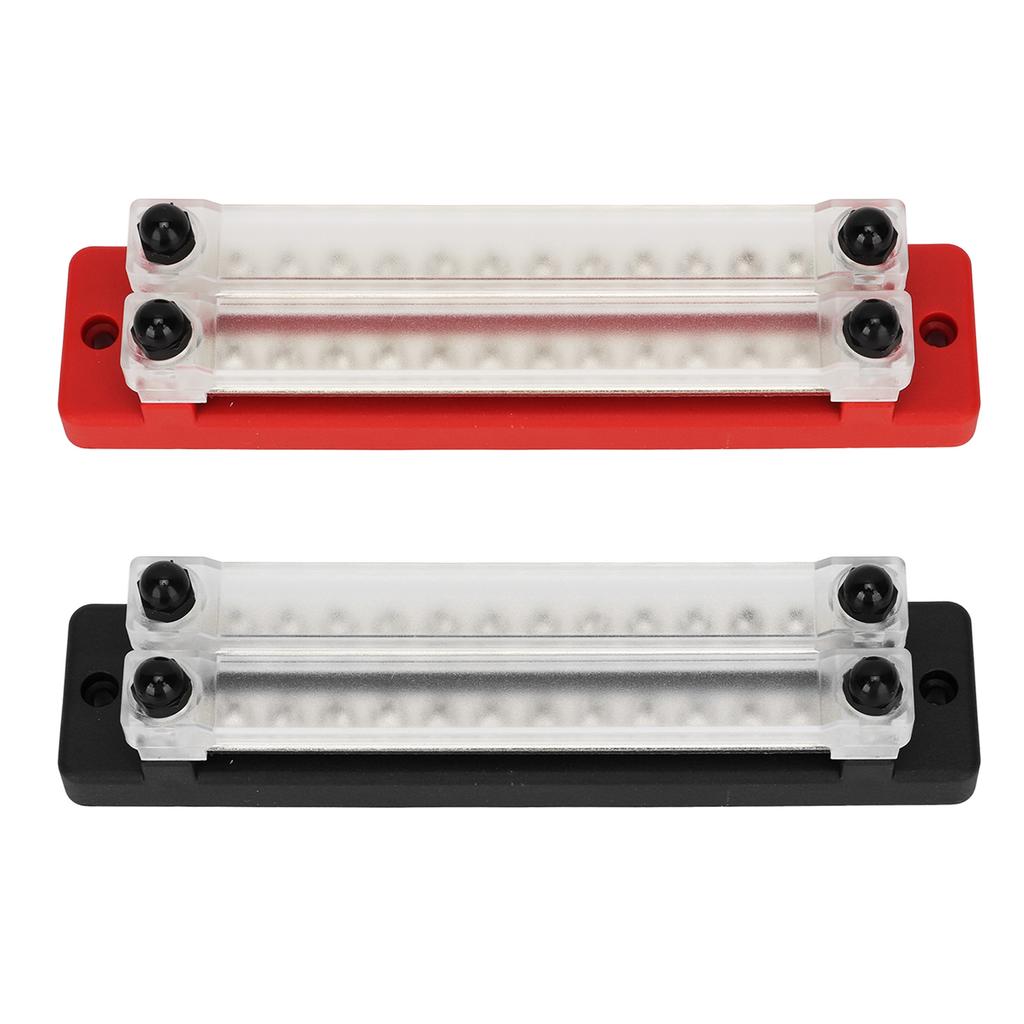 Power Distribution Terminal Block 12 Way 150A 12 To 48V Stainless Steel Rust Proof Terminal Bus Bar Block for Boat Car