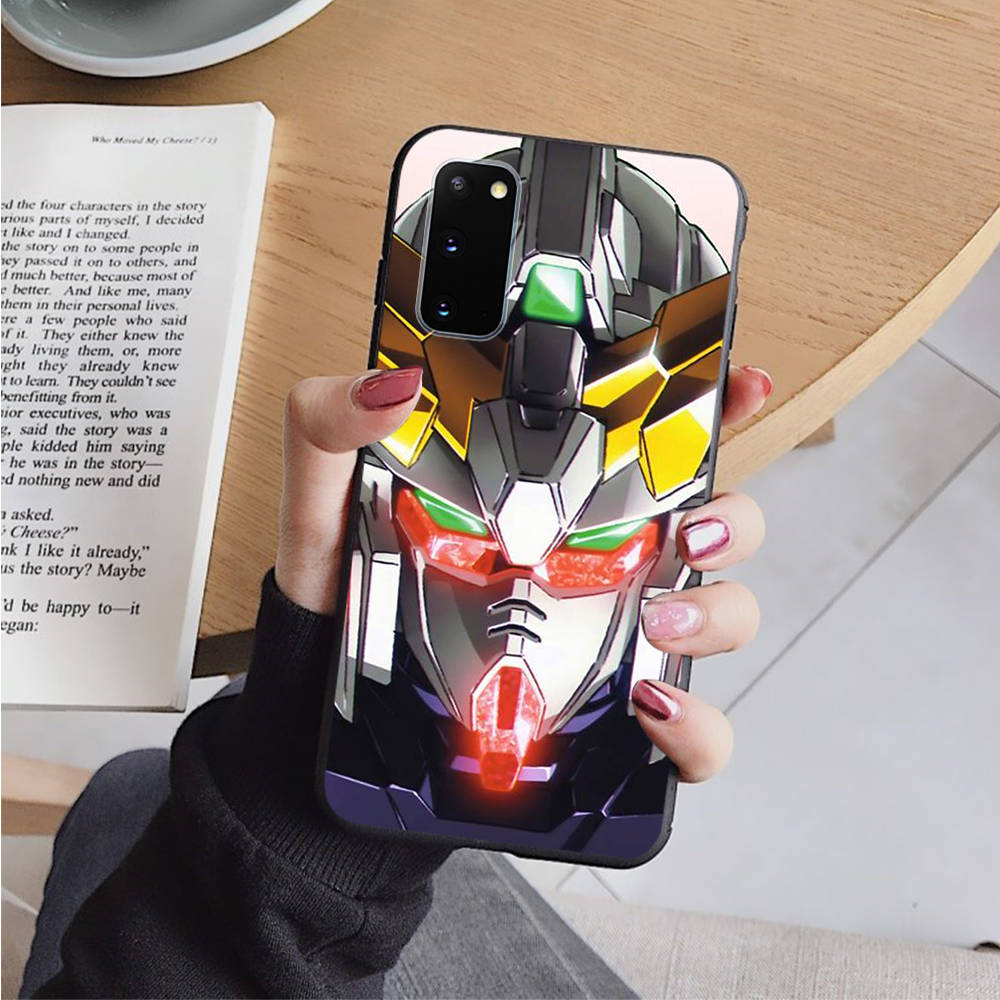 AD71 GUNDAM Black Case for iPhone 16 15 Plus 14 13 12 11 Pro 8 7 6S SE 5S X XR XS Max Realme C30 C33 C31 9I Huawei Y8P Y9 Sofe Cover