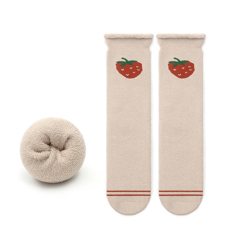 

Детские носки для дома для девочек и мальчиков, утолщенные осенне-зимние носки, детские длинные носки, детские длинные носки до колена, принтованные чулки one size