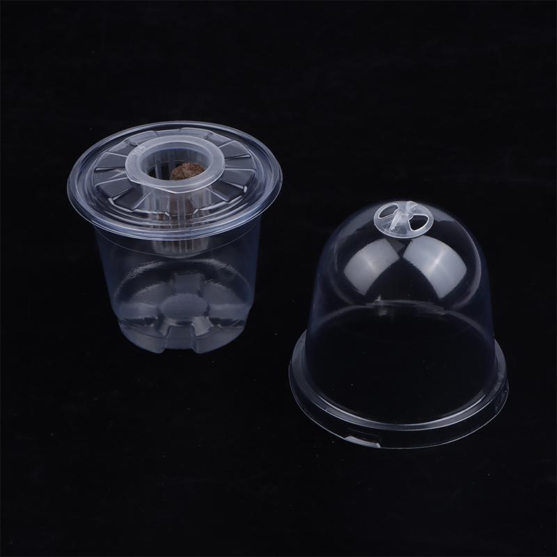 1/5Pcs Visible Clear Plants Germination Cup Transparent Plastic Nursery Growing Box Indoor Garden Greenhouse Seed Starter Tray