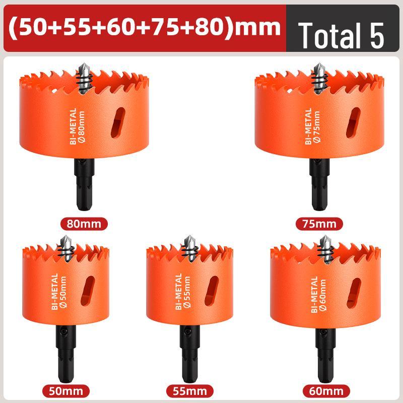 Pânză de găurit bimetalică pentru prelucrarea lemnului: Burghiu pentru Lemn, Gips-carton, Metal, Plastic și PVC - Măritor Găuri pentru Spoturi Încasetate 75mm.