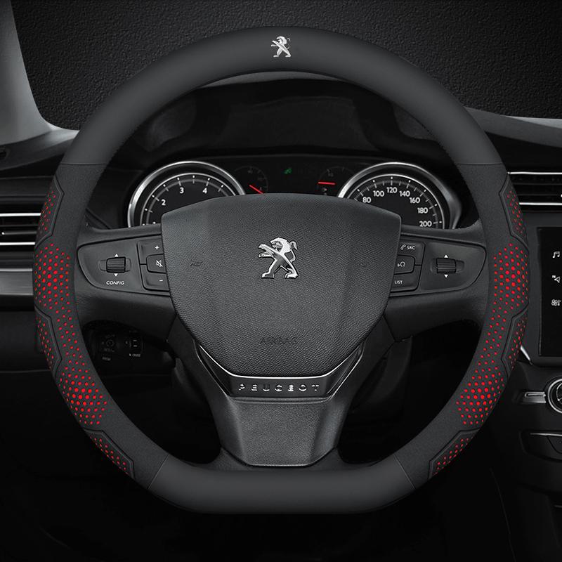 Car Steering Wheel Cover For Peugeot 106 107 108 206 207 208 301 307 308 406 407 408 508 607 2008 ZL 3008 4008 5008 GT RCZ Rifter