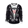 Retro Christmas Pattern Sweatshirts For Men Novelty Funny Ugly 3D Printed Pullover Women Hoodies Long Sleeves Round Neck Tops