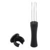 Coffee Stirring Tamper Aluminum Alloy Wall Mounted Storage Needle Type Coffee Distribution Tool for Home Black