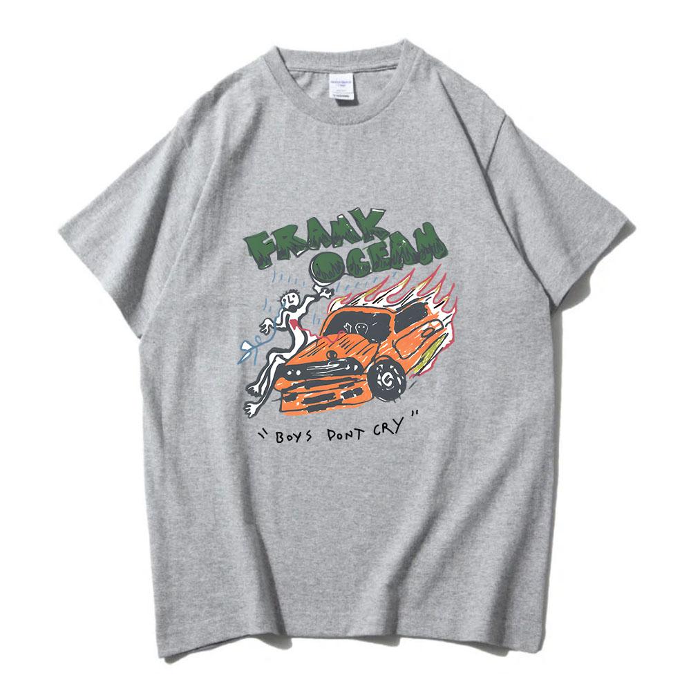 Frank O-ocean Blond R&B Music T Shirts MEN Cool Fashion Tshirts 100% Cotton T-shirts Spring Short Sleeve Comfortable Tee-shirt