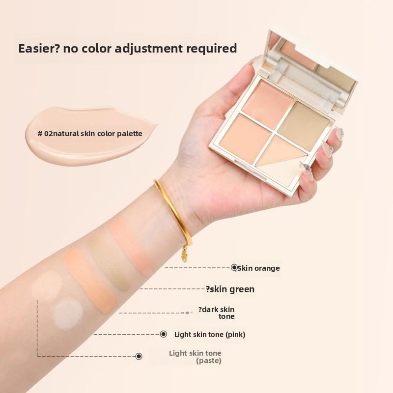 Concealer Facial Concealer Highlighter Concealer for Covering Acne Marks Tear Troughs Contouring and Concealer Tray