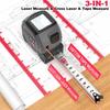 Infrared Laser Rangefinder, Electronic Tape Measure & Level 3-in-1 Tool