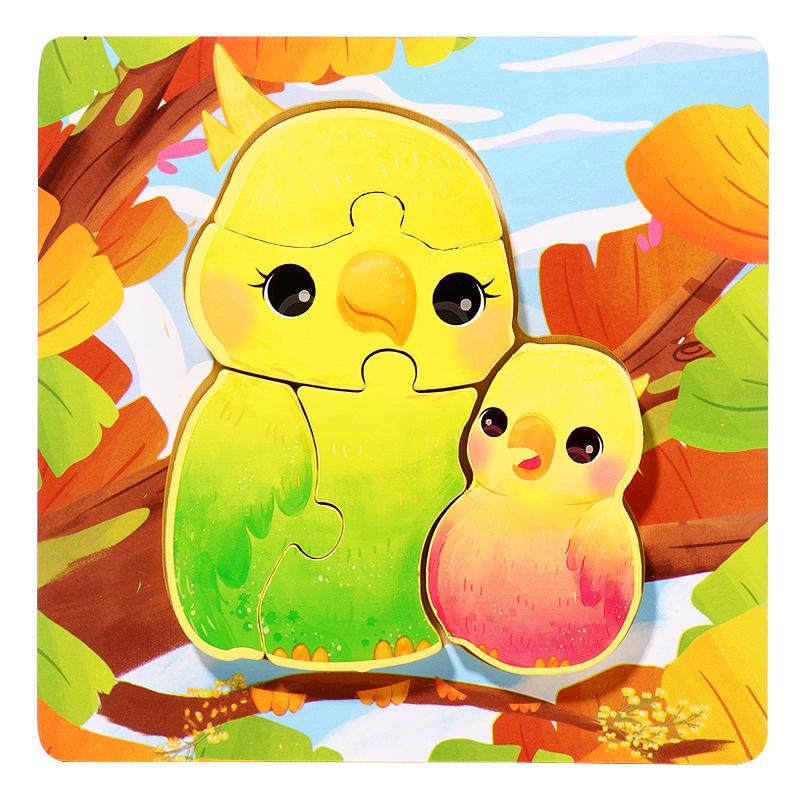 

Трансграничный 3D пазл «Мать и дитя» для когнитивного развития, 3-6 лет - Набор деревянных игрушек для раннего развития