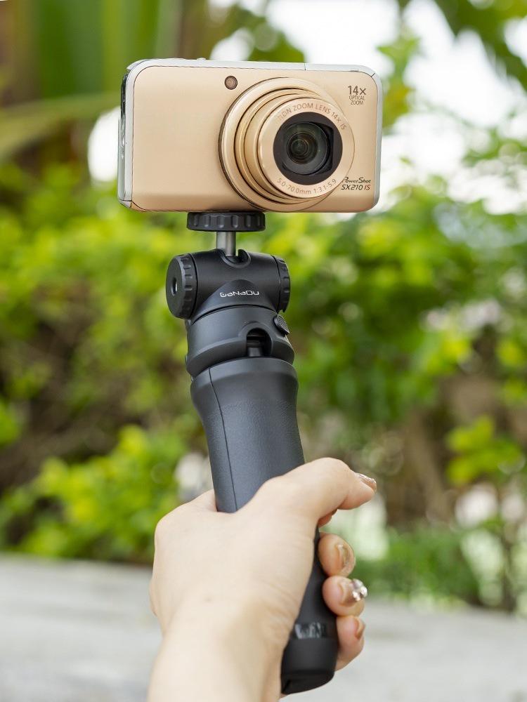 Portable Tripod & Selfie Stick with Cold Shoe for Cameras & Phones
