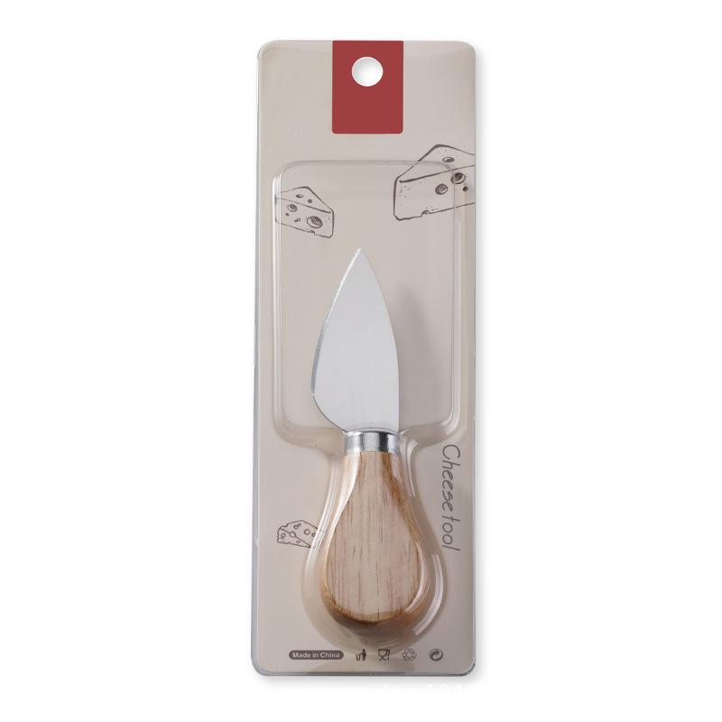 Rubber Wood Handle Stainless Steel Cheese and Butter Knife
