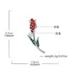 Rose Brooch Simple Jewelry Accessories Diamond Small Flower Pin Brooch Clothes Accessories