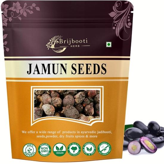 Birju Mahavir 100 Gr Jamun Seed Sabut - Jambu Beej 100GM