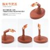 Nail Art Practice Mechanical Prosthetic Hand Joint Finger, Beginner Practice Movable Finger Belt Base
