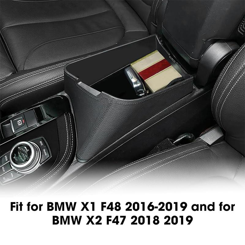 Für BMW X1 X2 F48 F47 2016-2019 ABS Auto Armlehnenbox Erhöhung Aufbewahrungsbox Armlehnen Organizer Tablett Auto Zubehör