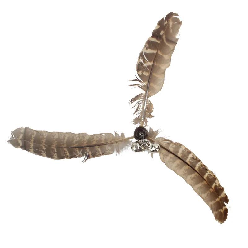 

Игрушки для кошек Дразнилка Проволока Рыбка Забавная удочка для кошек Удочка Перо Колокольчик Забавная палка для кошек Интерактивные сменные головные аксессуары для питомцев