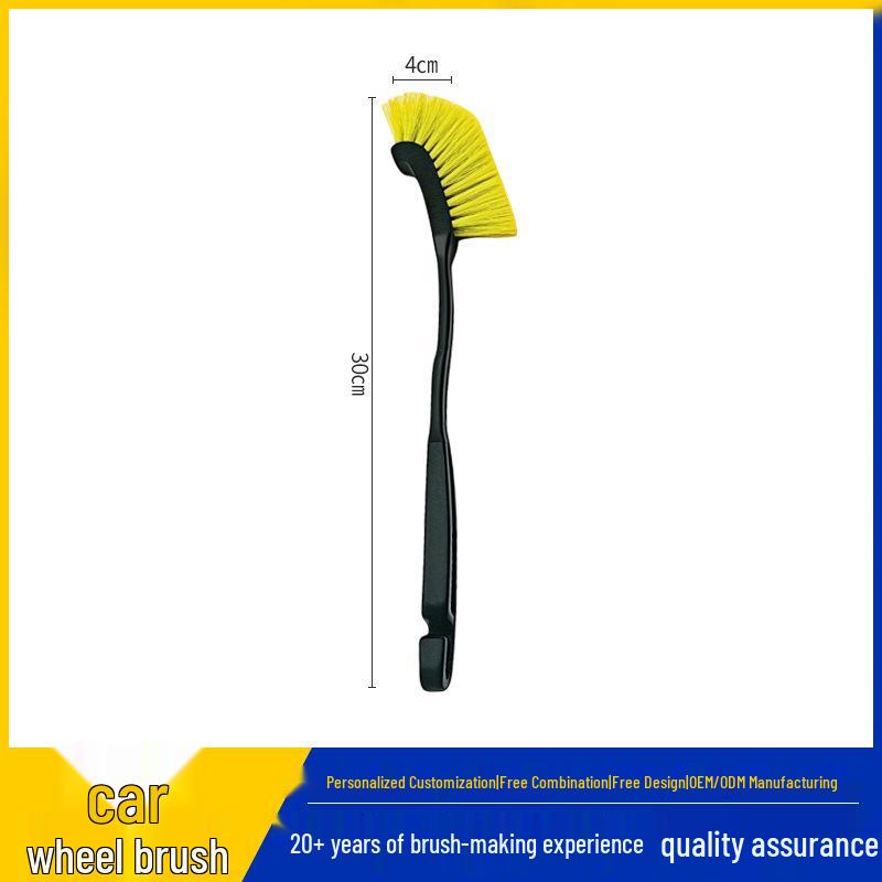 

Cross-Border Car Wash & Tire Brush for Hub Cleaning Wheel Hub Brush 30cm x 4cm жёлтый