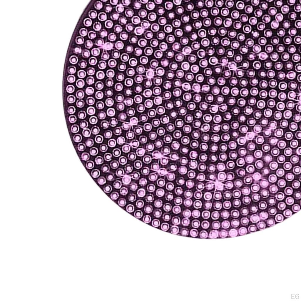 2 Pieces Cup Holder Coaster, Full Rhinestone 2.76 Inch Automotive Water Bottle Coaster