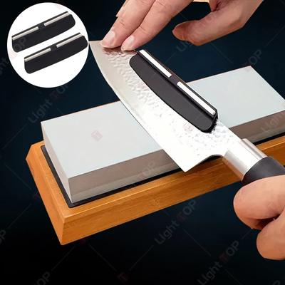 Pierre à aiguiser professionnelle, guide d'angle, aiguiseur de couteaux fixe, 15 degrés, outils pour couteaux, pierre à aiguiser en céramique, accessoires