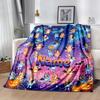 Bluey Halloween Night Personalized Name Blanket Lightweight Customizable Blanket Soft Warm Cozy Suitable for Livingroom Couch Chair Sofa