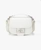 Armani Exchange Women'S Metal Logo Small Crossbody Saddle Bag _Ivory_A425170514