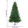Vidaxl Sztuczna Choinka Z Realistycznymi Igłami, 150 Cm, Zielona