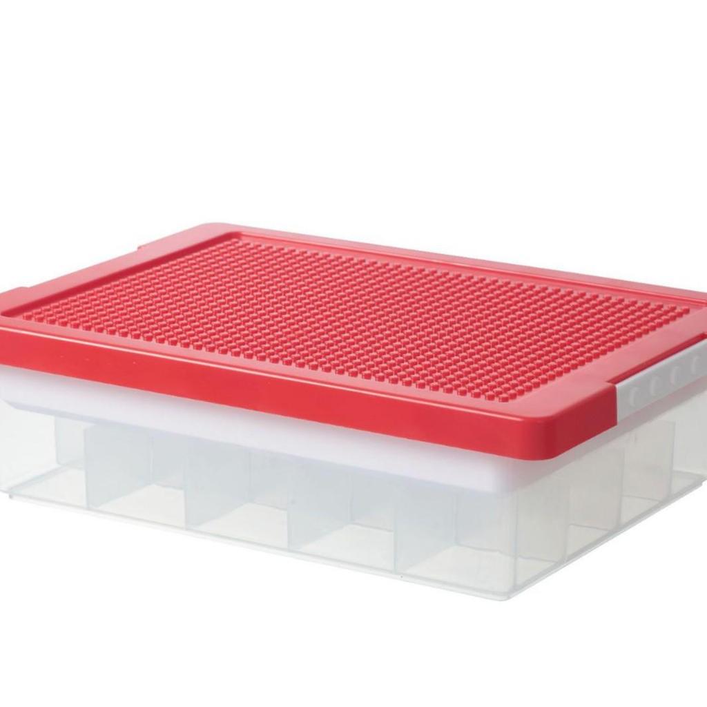 Scatola Trasparente per Giocattoli per Blocchi da Costruzione con Coperchio - Organizer per Bambini