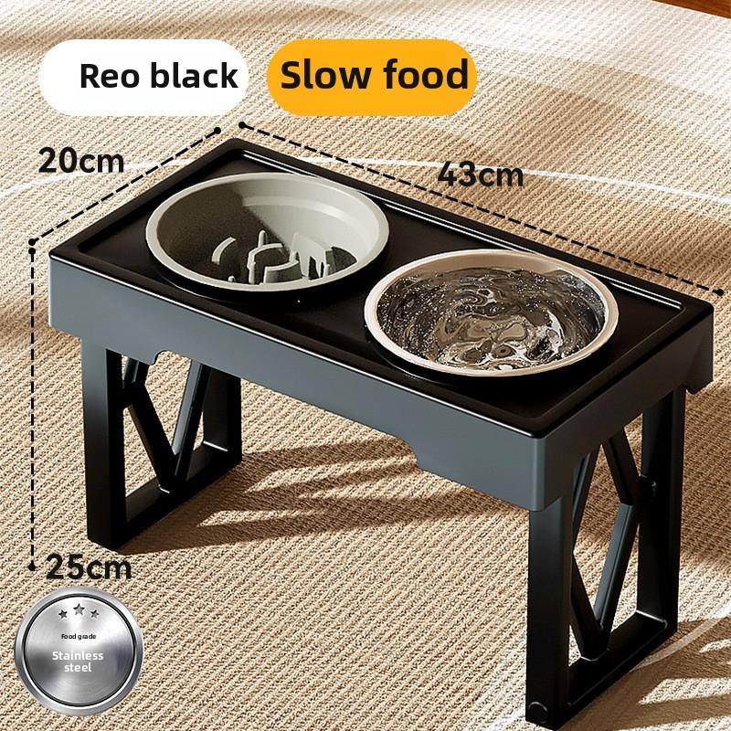 

Миска для собак Slow Food, золотистый ретривер, подъемная, регулируемая, высокая миска, миска для больших собак, двойная миска из нержавеющей стали для домашних животных Slow Food